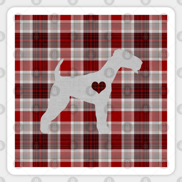 Tartan Terrier Art Sticker by Amanda Jane